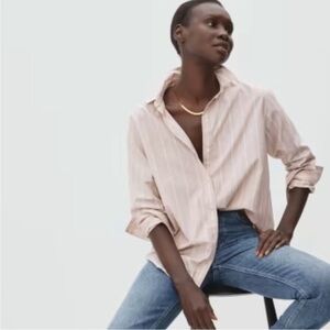 Everlane The Silky Cotton Relaxed Shirt / Golden Brown / size 6